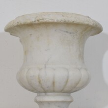 White marble medici garden vase / urn, France circa 1850-1880