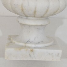 White marble medici garden vase / urn, France circa 1850-1880