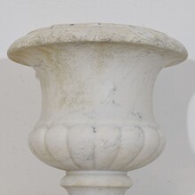 White marble medici garden vase / urn, France circa 1850-1880