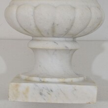 White marble medici garden vase / urn, France circa 1850-1880