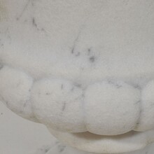 White marble medici garden vase / urn, France circa 1850-1880