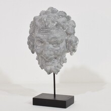 Zinc Bacchus head ornament, France circa 1850-1900