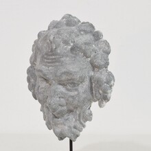 Zinc Bacchus head ornament, France circa 1850-1900