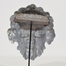 Zinc Bacchus head ornament, France circa 1850-1900