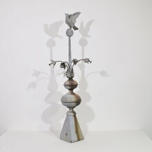 Large zinc roof finial with dove, France circa 1850-1900