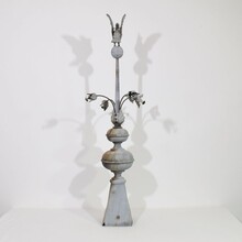 Large zinc roof finial with dove, France circa 1850-1900