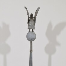 Large zinc roof finial with dove, France circa 1850-1900