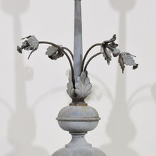 Large zinc roof finial with dove, France circa 1850-1900