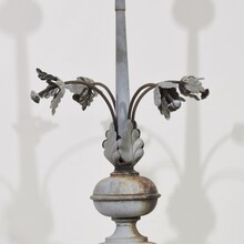 Large zinc roof finial with dove, France circa 1850-1900