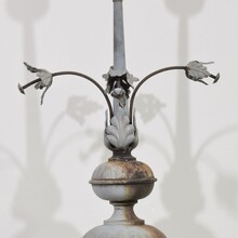 Large zinc roof finial with dove, France circa 1850-1900