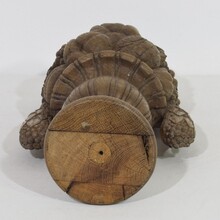 Neoclassical hand carved oak vase ornament/ finial, France circa 1800-1850