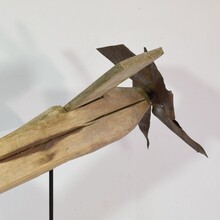 Folk art wooden aeroplane, France circa 1920-1940