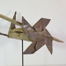 Folk art wooden aeroplane, France circa 1920-1940