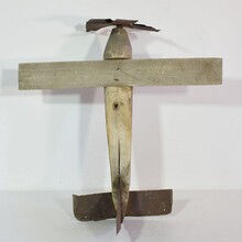 Folk art wooden aeroplane, France circa 1920-1940