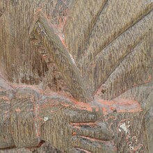 Hand carved oak statue of saint John the evangelist, France circa 1550-1650