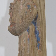 Hand carved oak statue of saint John the evangelist, France circa 1550-1650