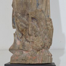 Hand carved oak statue of saint John the evangelist, France circa 1550-1650