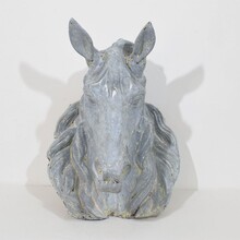 Zinc horse head trade sign, France circa 1880-1900