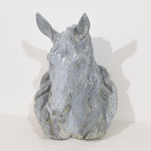 Zinc horse head trade sign, France circa 1880-1900