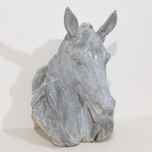 Zinc horse head trade sign, France circa 1880-1900
