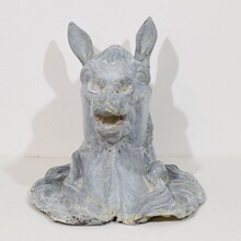 Zinc horse head trade sign, France circa 1880-1900