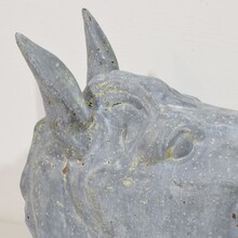 Zinc horse head trade sign, France circa 1880-1900