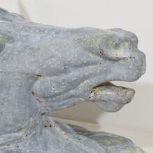 Zinc horse head trade sign, France circa 1880-1900