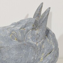 Zinc horse head trade sign, France circa 1880-1900