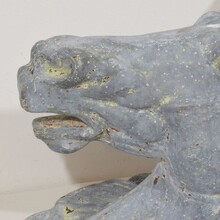 Zinc horse head trade sign, France circa 1880-1900