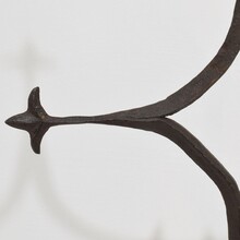 Gothic hand forged iron village cross, France circa 1450-1550