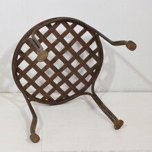 Iron stool or tabouret, France circa 1950