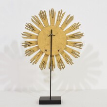 Baroque carved wooden sun, Italy circa 1750