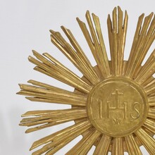 Baroque carved wooden sun, Italy circa 1750