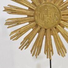 Baroque carved wooden sun, Italy circa 1750