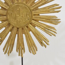 Baroque carved wooden sun, Italy circa 1750