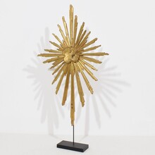 Gilded baroque carved wooden sun, Italy circa 1750