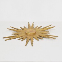 Gilded baroque style carved wooden sun, Italy circa 1800-1900