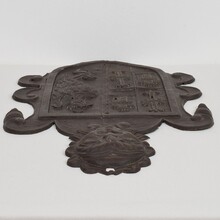 Folk art forged iron coat of arms, Italy circa 1550-1650