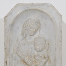 Marble panel with Madonna and child, Italy circa 1650