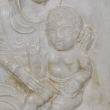 Marble panel with Madonna and child, Italy circa 1650