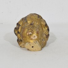 Carved giltwood baroque angel head, Italy circa 1650-1750