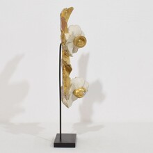 Hand carved giltwood floral ornament, Italy circa 1780-1850