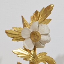 Hand carved giltwood floral ornament, Italy circa 1780-1850
