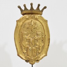 Baroque giltwood coat of arms, Italy circa 1750