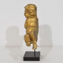 Carved wooden baroque angel, Italy circa 1750