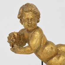 Carved wooden baroque angel, Italy circa 1750