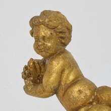 Carved wooden baroque angel, Italy circa 1750