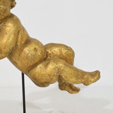 Carved wooden baroque angel, Italy circa 1750