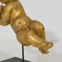 Carved wooden baroque angel, Italy circa 1750