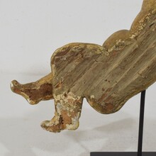 Carved wooden baroque angel, Italy circa 1750